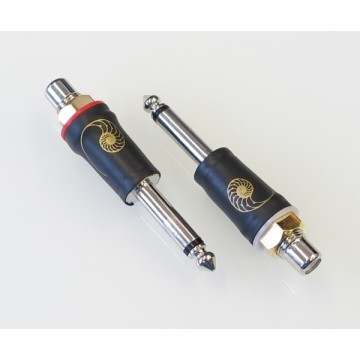 6.35mm Mono Jack to Female RCA Adaptors, High-End